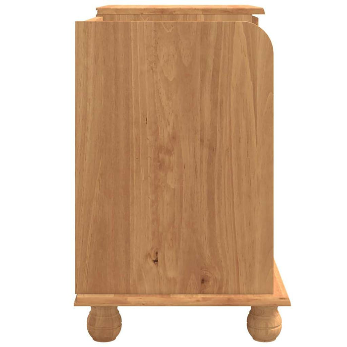 Panchina di Stoccaggio  "ASKIM" Marrone 100x39x62 cm Legno Massello Pino 4105439