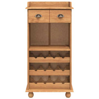 Mobile per vino ASKIM Marrone 57 x 37 x 114 cm 4105442