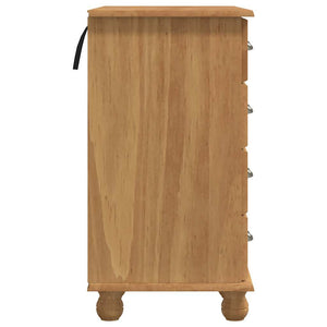 Scrivania ASKIM Marrone 95 x 40 x 75 cm Legno di pino massello 4105448