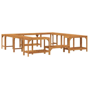 vidaXL Rivestimento per Vasca Idromassaggio Quadrata da Esterno