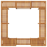 vidaXL Rivestimento per Vasca Idromassaggio Quadrata da Esterno