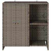 Armadio con archiviazione Grigio 100 x 36 x 102 cm Rattan 4103823