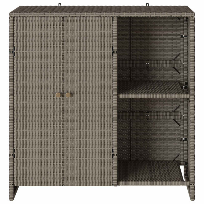 Armadio con archiviazione Grigio 100 x 36 x 102 cm Rattan 4103823