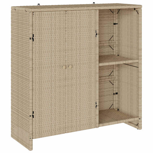 Armadio con archiviazione Beige 100 x 36 x 102 cm Rattan 4103824