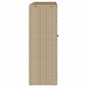 Armadio con archiviazione Beige 100 x 36 x 102 cm Rattan 4103824