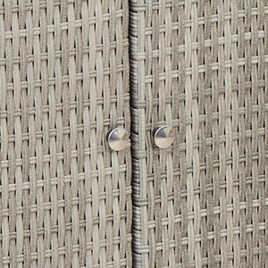 vidaXL Armadio con porta Grigio chiaro 100 x 36 x 102 cm Rattan