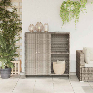 vidaXL Armadio con porta Grigio chiaro 100 x 36 x 102 cm Rattan
