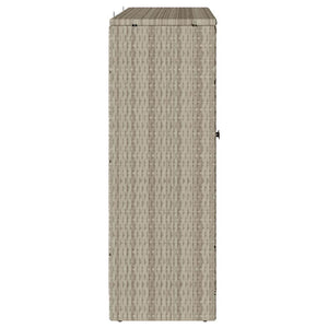Armadio con archiviazione con porta Grigio chiaro 100 x 36 x 102cm Rattan 4103825