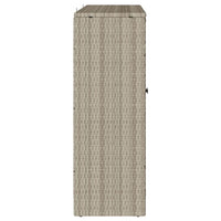 vidaXL Armadio con porta Grigio chiaro 100 x 36 x 102 cm Rattan