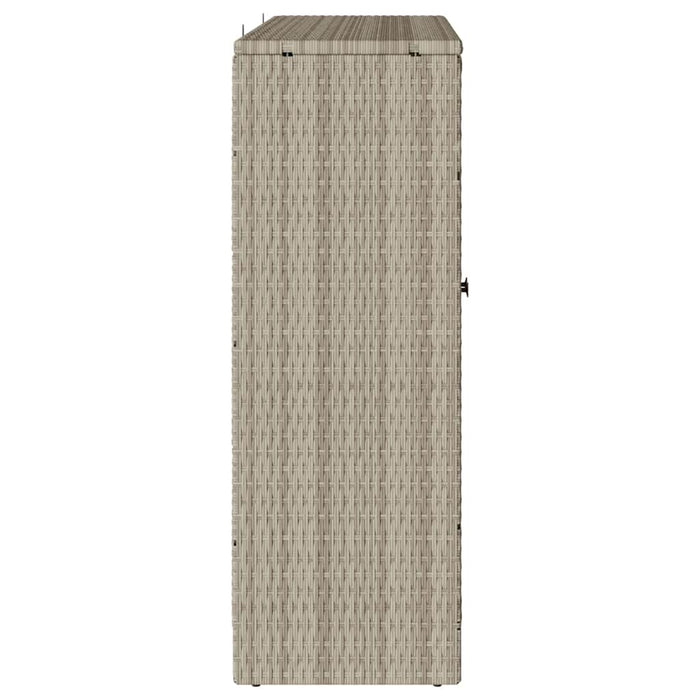vidaXL Armadio con porta Grigio chiaro 100 x 36 x 102 cm Rattan