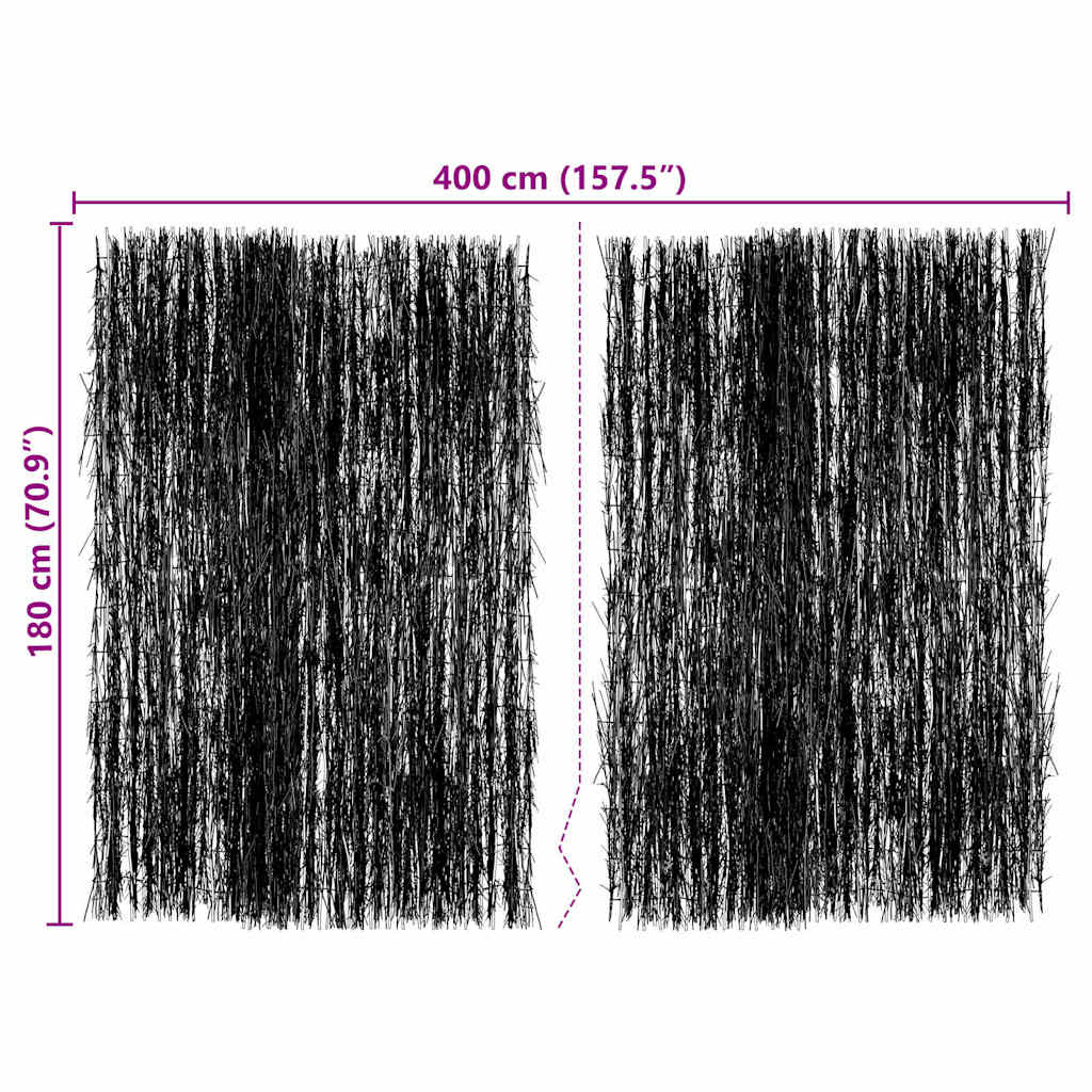 Recinzione in Rami di vitaXL 400 x 180 cm 42006516