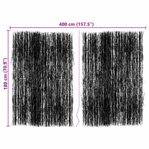 Recinzione in Rami di vitaXL 400 x 180 cm 42006516