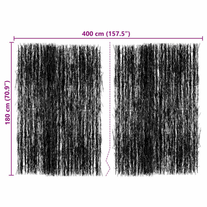 Recinzione in Rami di vitaXL 400 x 180 cm 42006516