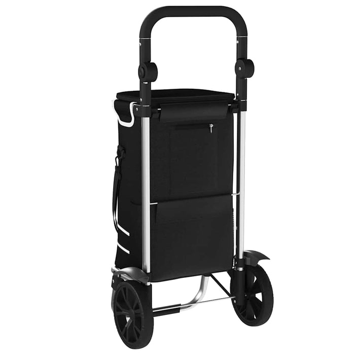 Carrello della spesa Nero 36.5 x 46.5 x 100.5 cm Tessuto Oxford 42002334