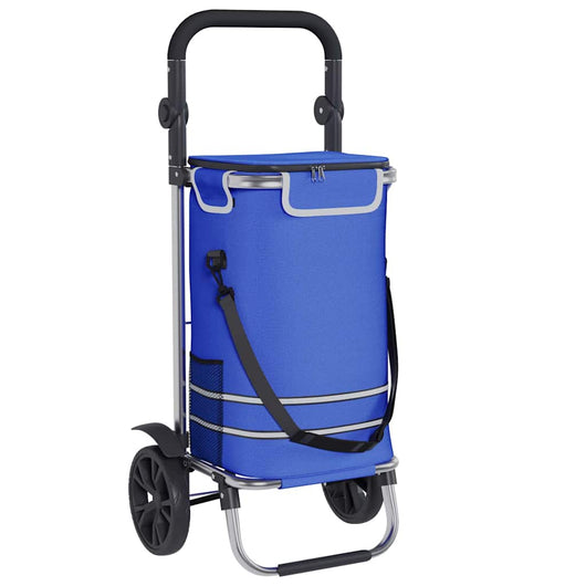 Carrello della spesa Blu 36.5 x 46.5 x 100.5 cm Tessuto Oxford 42002336