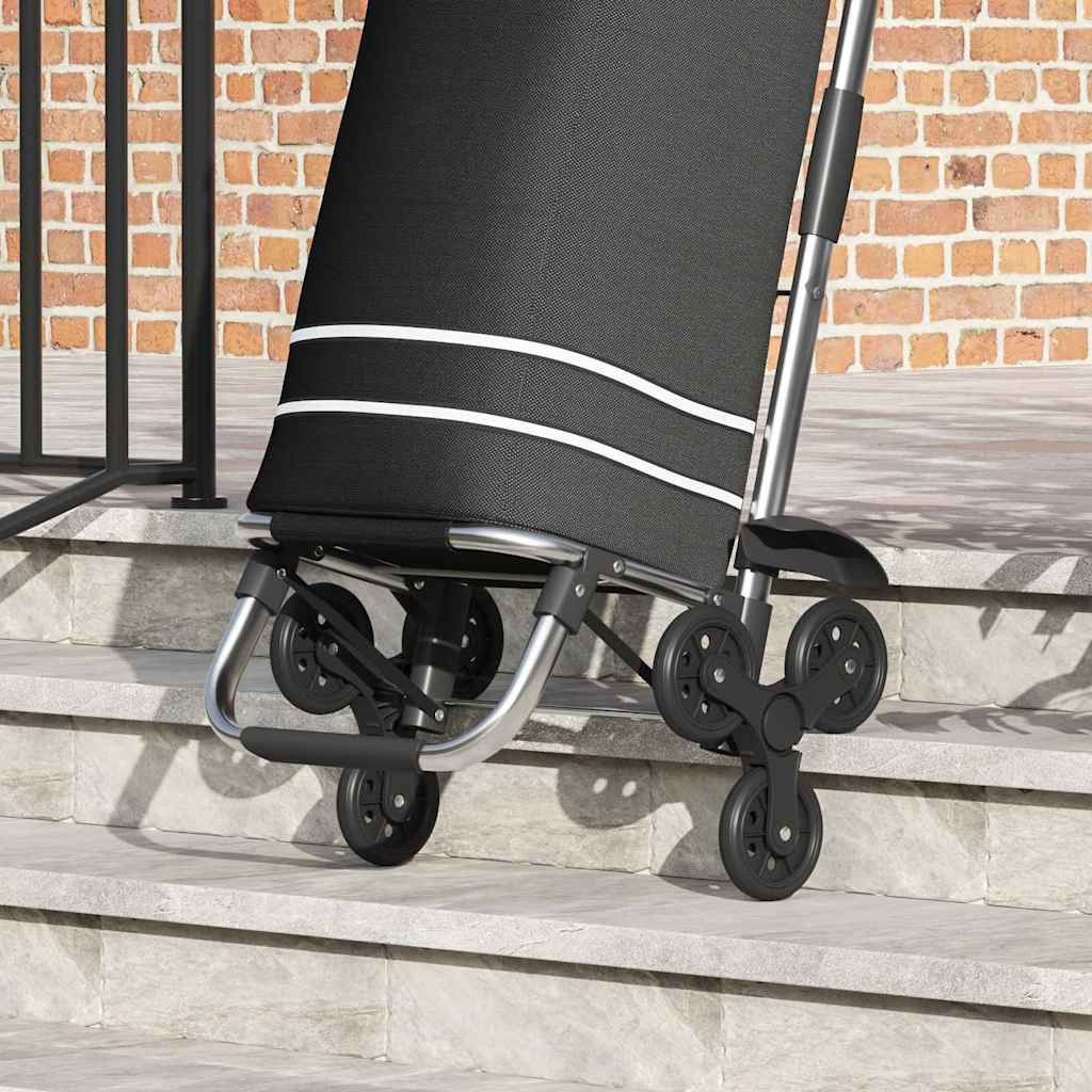 Carrello della spesa Nero 47 x 39 x 100.5 cm Tessuto Oxford 42002337