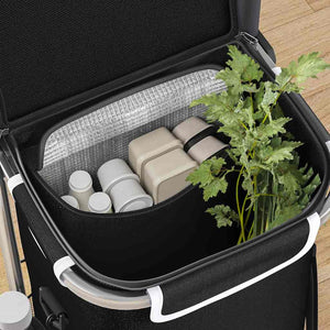 Carrello della spesa Nero 47 x 39 x 100.5 cm Tessuto Oxford 42002337