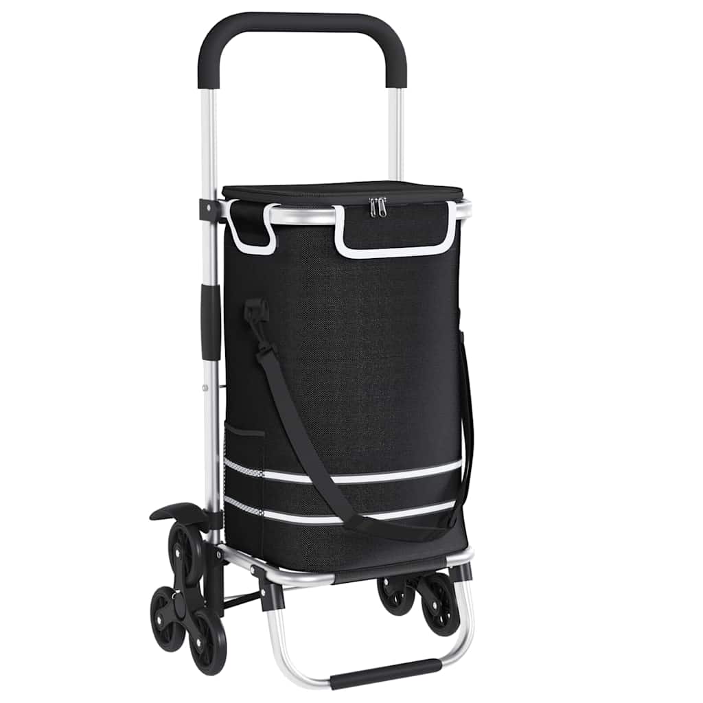 Carrello della spesa Nero 47 x 39 x 100.5 cm Tessuto Oxford 42002337