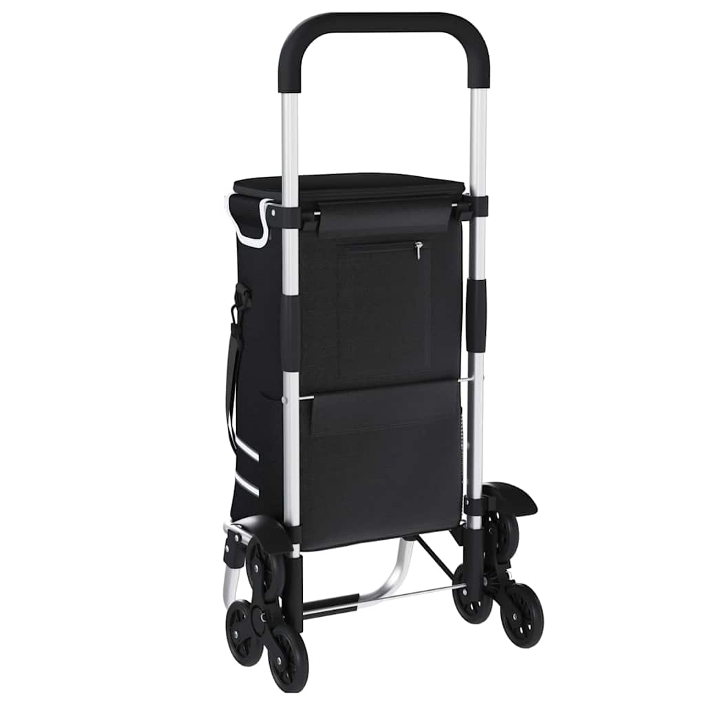Carrello della spesa Nero 47 x 39 x 100.5 cm Tessuto Oxford 42002337