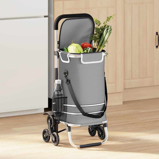 Carrello della spesa Grigio 47 x 39 x 100.5 cm Tessuto Oxford 42002338