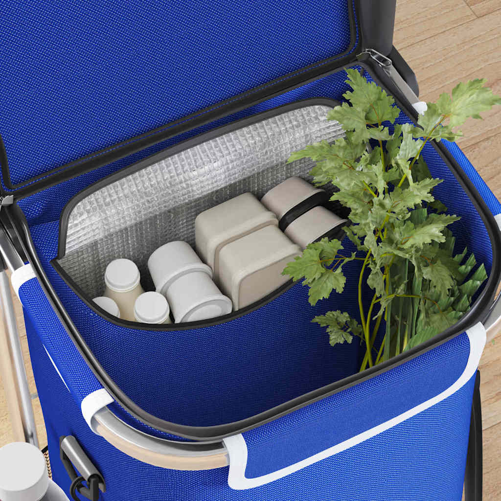 Carrello della spesa Blu 47 x 39 x 100.5 cm Tessuto Oxford 42002339