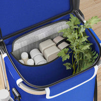 Carrello della spesa Blu 47 x 39 x 100.5 cm Tessuto Oxford 42002339