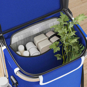 Carrello della spesa Blu 47 x 39 x 100.5 cm Tessuto Oxford 42002339