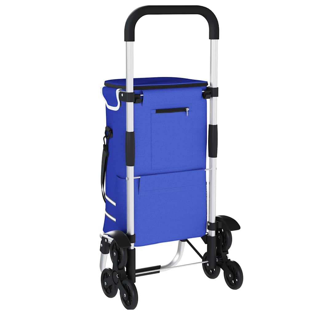 Carrello della spesa Blu 47 x 39 x 100.5 cm Tessuto Oxford 42002339