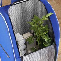 Carrello della spesa Blu 39.5 x 33 x 93 cm Tessuto Oxford 42002341