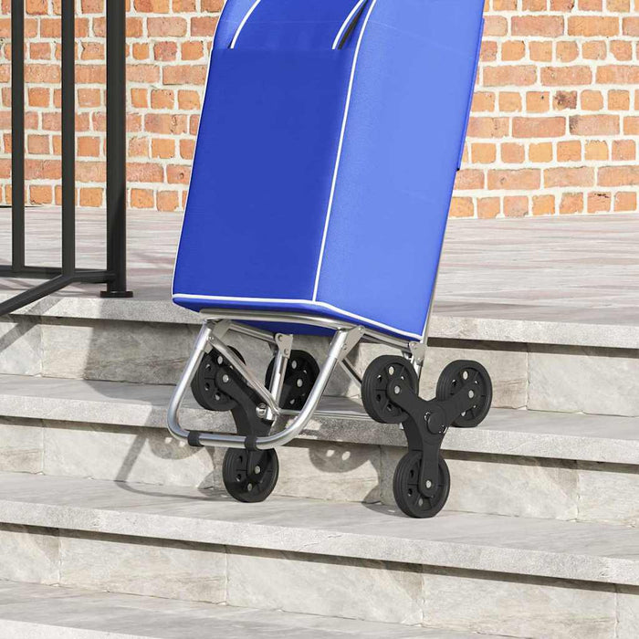 Carrello della spesa Blu 39.5 x 33 x 93 cm Tessuto Oxford 42002341