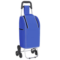 Carrello della spesa Blu 39.5 x 33 x 93 cm Tessuto Oxford 42002341