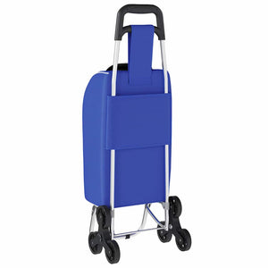 Carrello della spesa Blu 39.5 x 33 x 93 cm Tessuto Oxford 42002341