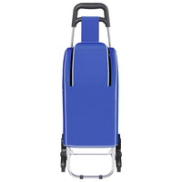 Carrello della spesa Blu 39.5 x 33 x 93 cm Tessuto Oxford 42002341