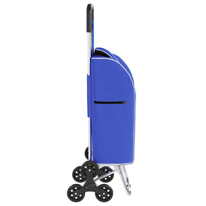Carrello della spesa Blu 39.5 x 33 x 93 cm Tessuto Oxford 42002341