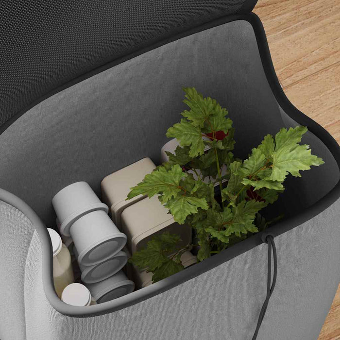 Carrello della spesa Grigio 35 x 28 x 92 cm Tessuto Oxford 42002343