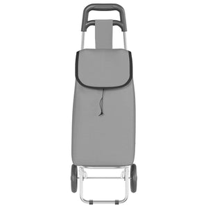 Carrello della spesa Grigio 35 x 28 x 92 cm Tessuto Oxford 42002343