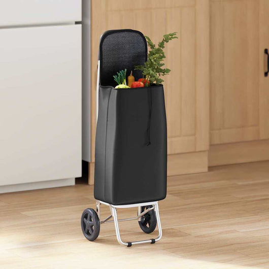 Carrello della spesa Nero 35 x 28 x 92 cm Tessuto Oxford 42002344