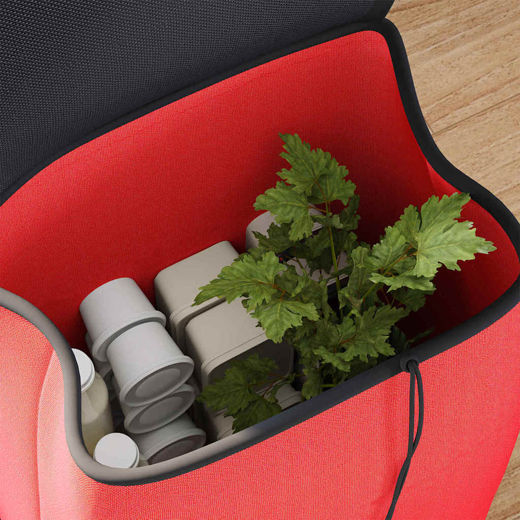 Carrello della spesa Rosso 35 x 28 x 92 cm Tessuto Oxford 42002345