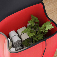 Carrello della spesa Rosso 35 x 28 x 92 cm Tessuto Oxford 42002345