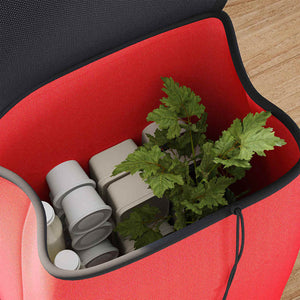 Carrello della spesa Rosso 35 x 28 x 92 cm Tessuto Oxford 42002345