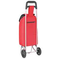 Carrello della spesa Rosso 35 x 28 x 92 cm Tessuto Oxford 42002345