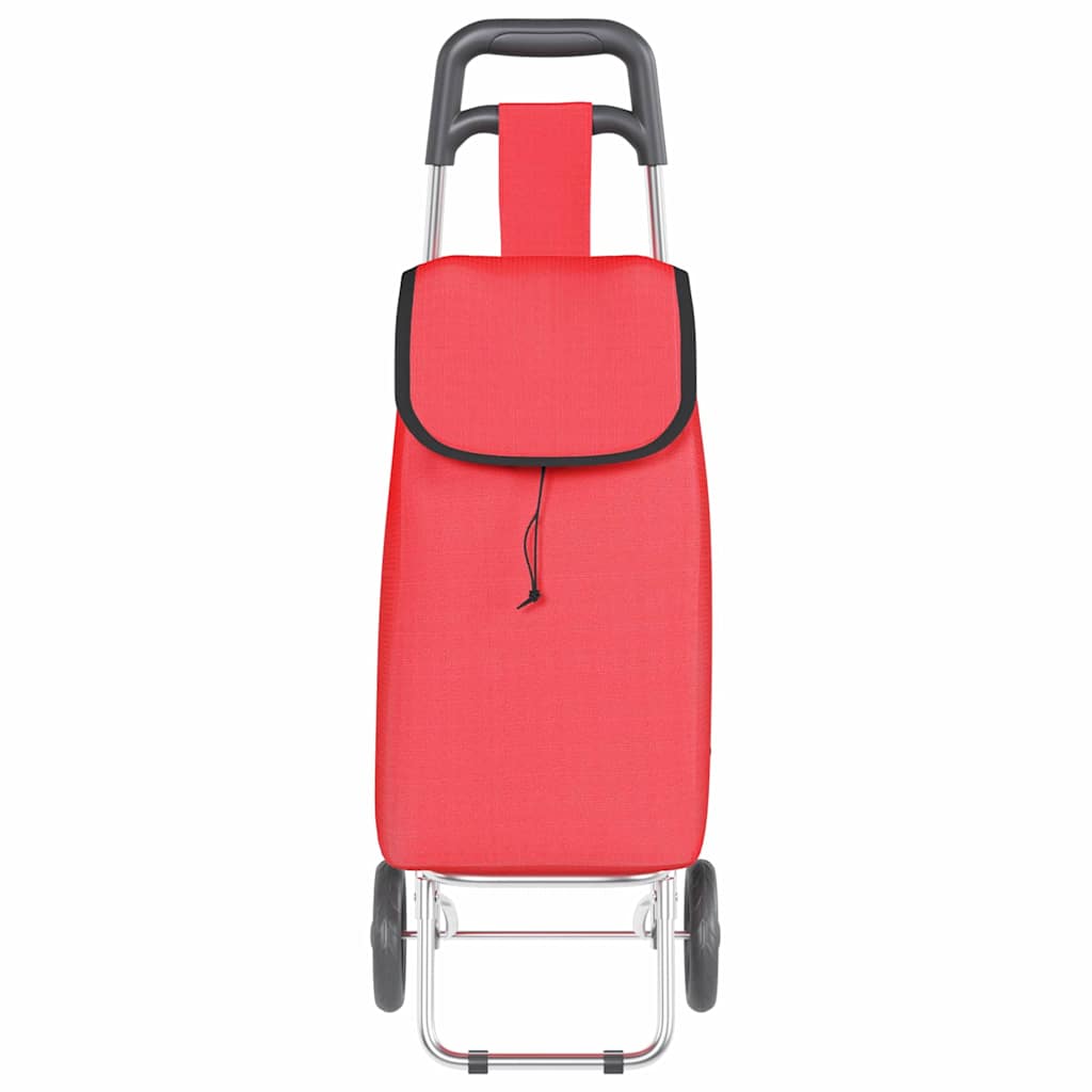 Carrello della spesa Rosso 35 x 28 x 92 cm Tessuto Oxford 42002345