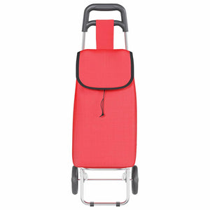 Carrello della spesa Rosso 35 x 28 x 92 cm Tessuto Oxford 42002345