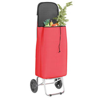 Carrello della spesa Rosso 35 x 28 x 92 cm Tessuto Oxford 42002345