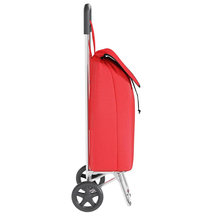 Carrello della spesa Rosso 35 x 28 x 92 cm Tessuto Oxford 42002345