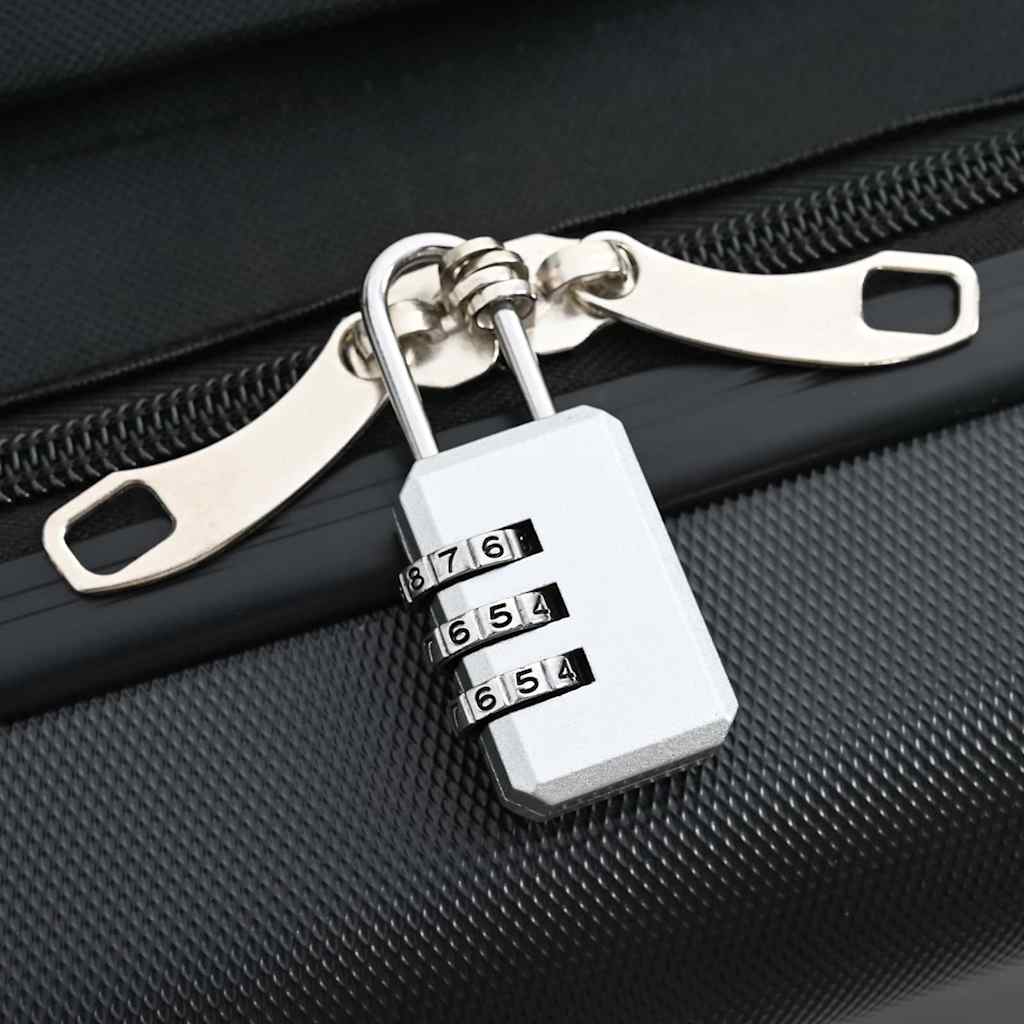 Valigia con blocco Nero 50 x 30 x 76 cm Plastica ABS 42006228