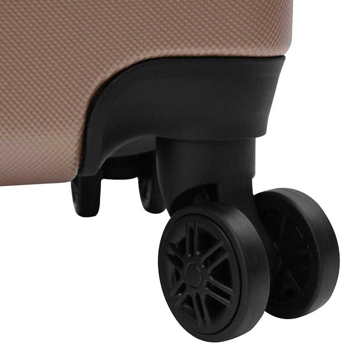 Set di Valigie con blocco 3 pcs oro rosa 50 x 31 x 78 cm 42006241