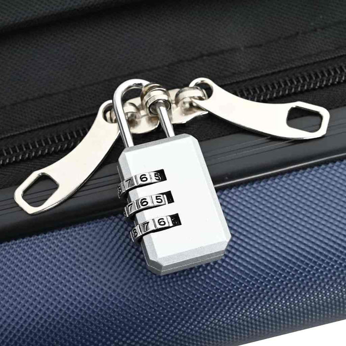 Valigia con blocco Blu scuro 34 x 23 x 55.5 cm Plastica ABS 42006242