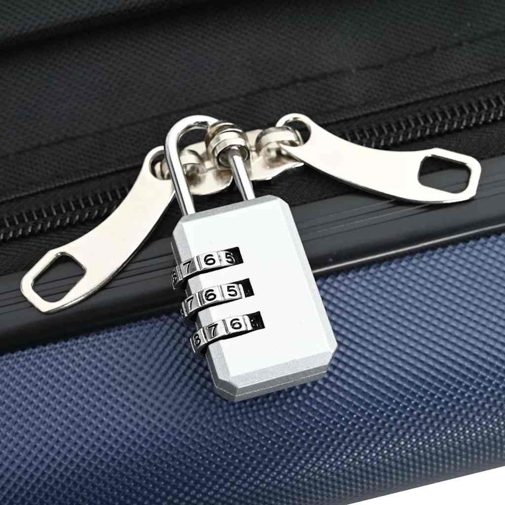 Valigia con blocco Blu scuro 43 x 27 x 66 cm Plastica ABS 42006243