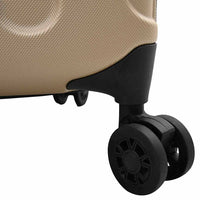 Valigia con blocco Champagne 43 x 27 x 66 cm Plastica ABS 42006255